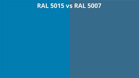 RAL 5015 Vs 5007 RAL Colour Chart UK