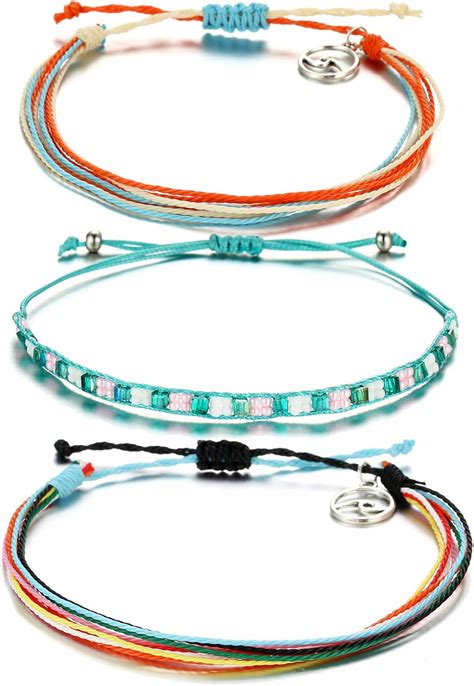 Amazon Com Vsco Bracelets Surfer Wave String Bracelet For Women