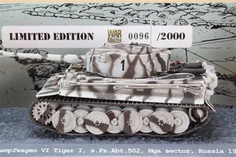 WAR MASTER 德軍虎式 Tiger I 1 72 部分合金坦克完成品 NO TK0031
