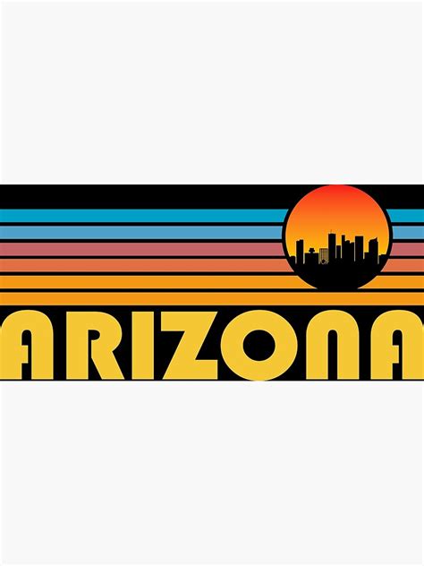Arizona City Skyline Hometown Retro Design Poster For Sale By