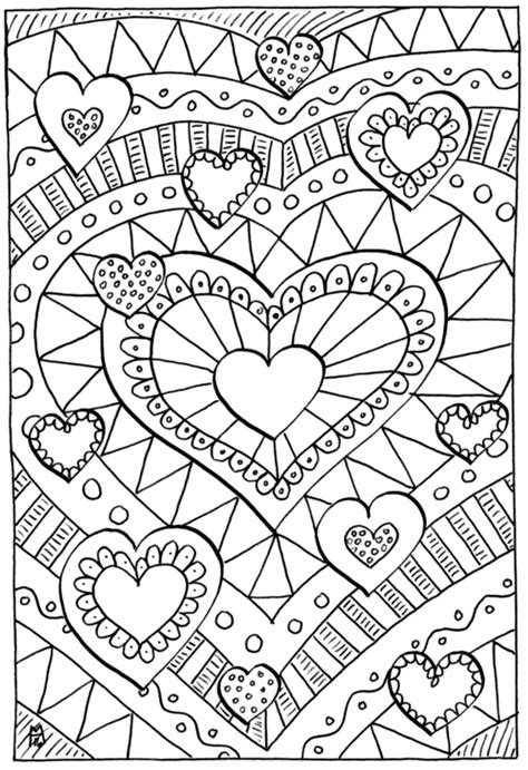 You can find so many unique, cute and complicated pictures for children. Hearts Coloring Pages for Adults - Best Coloring Pages For ...