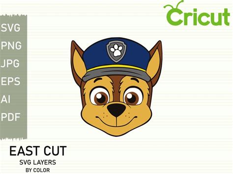 Layered SVG Chase Paw Patrol svg Cut file Cricut Digital | Etsy