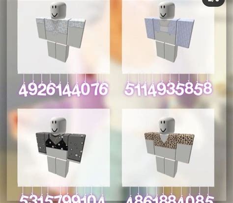 Bloxburg Outfit Decal Codes