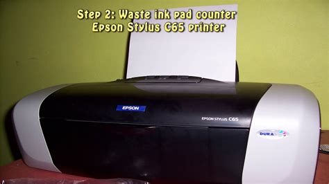 Reset Epson Stylus C65 Waste Ink Pad Counter Youtube