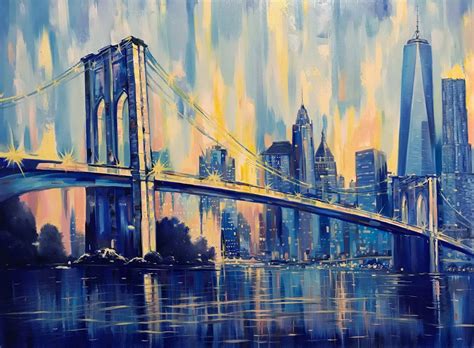 Oil Painting On Canvas Subject Architecture And Cityscapes Abstract