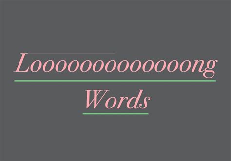 However, that is not the case and long words phobia is actually very real and does exist. The Longest Words In The English Language - Everything ...