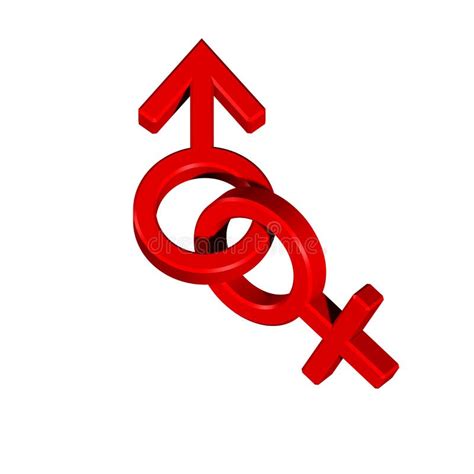 Red Linked Sex Symbols Stock Illustration Illustration My Xxx Hot Girl