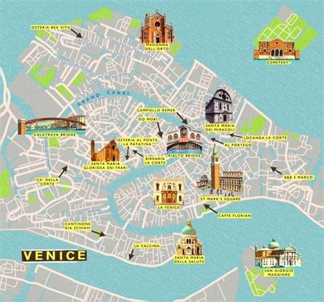 Travel Infographic City Map Of Venice By Anna Simmons Venice Travel