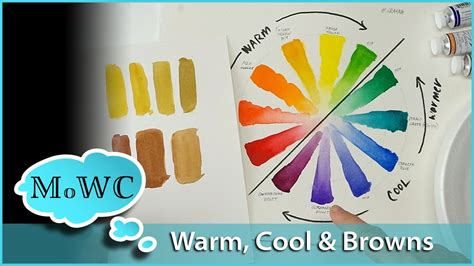 Mixing Browns With Watercolor Paint Warm And Cool Colors
