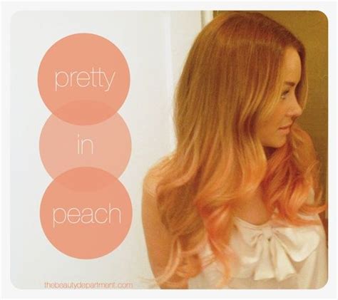 Peach Ombre Hair Peach Hair Peach Hair Colors Special Effects Hair Dye