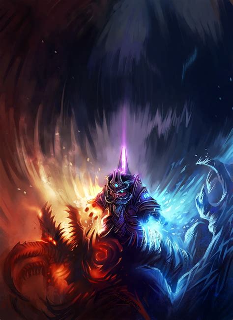 Mage Video Games World Of Warcraft Fire Magic Frost Artwork Gnome Video