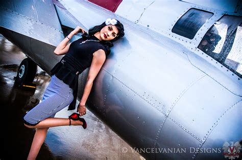 Glitter Is My Crack Pin Up Photo Shoot With B 17 Plane Day 1