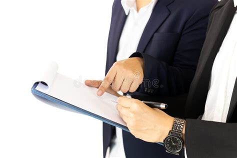 Person Signing Paper Agreement With Transition Stock Photo Image Of