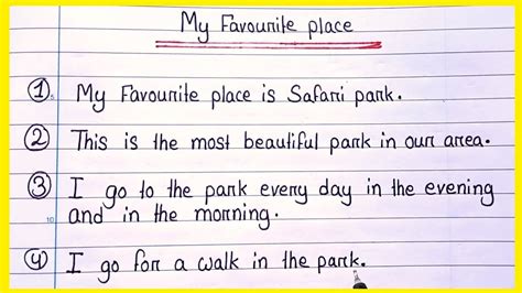 10 Lines On My Favourite Place My Favourite Place 10 Lines Essay Youtube