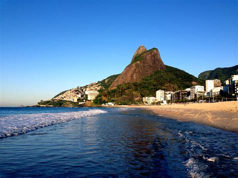 Praia Do Leblon Praia Do Leblon Rio De Janeiro Brasil Rodrigo