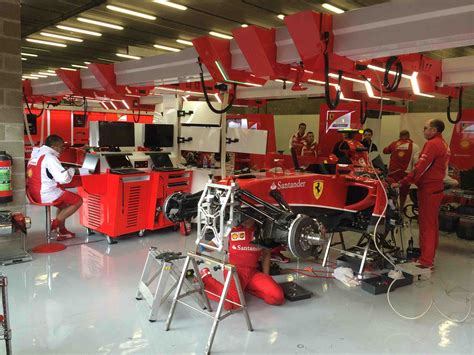 Ferrari Garage At The Belgian Grand Prix This Weekend Formula1