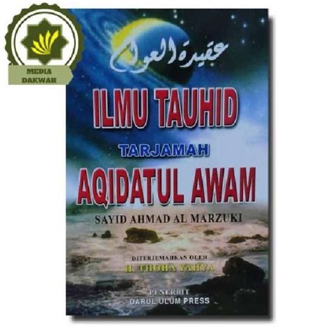 Jual Buku Ilmu Tauhid Tarjamah Aqidatul Awam Oleh Sayid Ahmad Al
