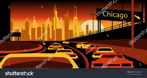 chicago skyline stock vector royalty free 615678353 shutterstock