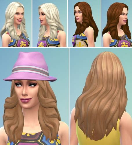 Birksches Sims Blog Fancy Waves Hair Sims 4 Hairs