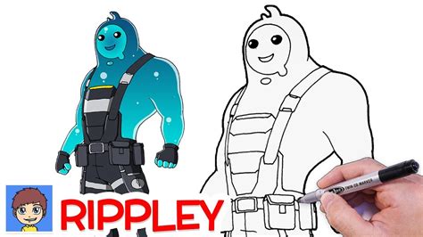 How To Draw Fortnite Rippley Skin Step By Step Fortnite Skins Drawing