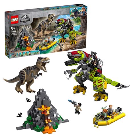 buy lego 75938 jurassic world t rex vs dino mech battle action figures mighty dinosaurs toys