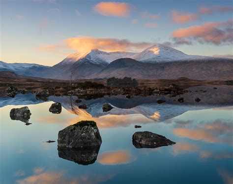 Lochan Na H Achlaise Sunset On The Black Mount Shot In 5 Robert
