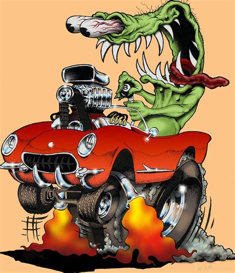 Vett Monster By Jon Towle Ed Roth Art Rat Fink Rats