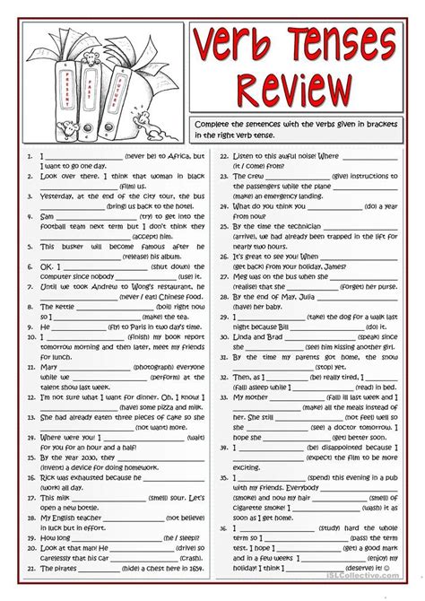 English Verb Worksheets