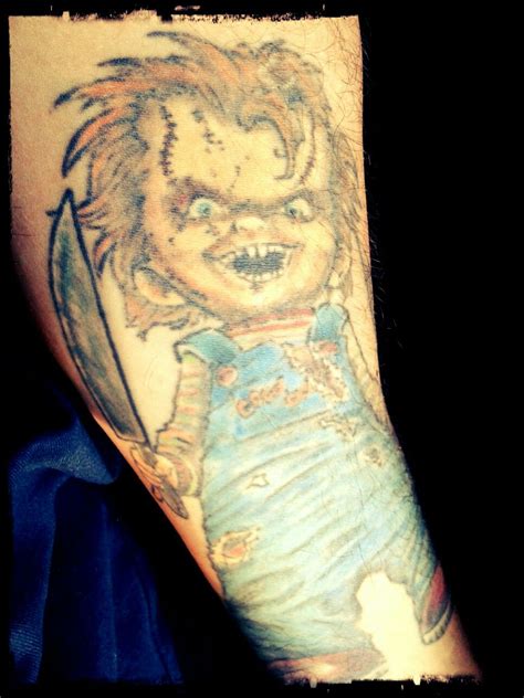 My Chucky Tattoo Chucky Tattoo Portrait Tattoo Quick Tatoo