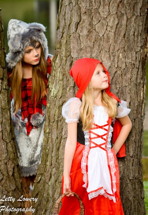 Here are my little red riding hoods at one of the. Little Red Riding Hood and the Big Bad Wolf Kids Costume ...