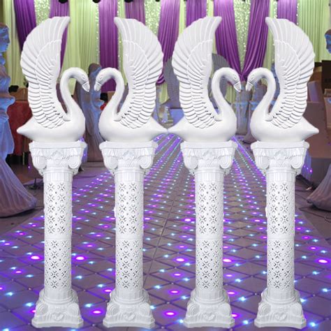 Wholesale Wedding Party Decorations Plastic White Swans And Roman