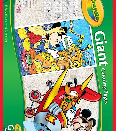 Cars 3 giant coloring pages. Crayola Giant Coloring Pages Mickey's 90th | JOANN