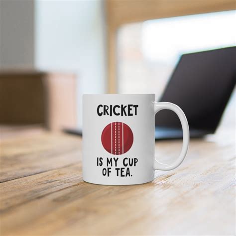 Cricket Gift Cricket Is My Cup Of Tea White Ceramic Mug Etsy