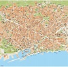 Vector map Barcelona | Order and download Vector map Barcelona