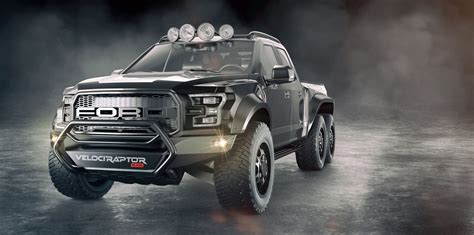 Hennessey Velociraptor 6x6 Ford F 150 Raptor Unveiled Photos 1 Of 2