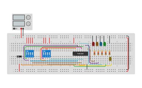 Circuit Design 4 Bit Parallel Adder Using 74283 Ic Tinkercad