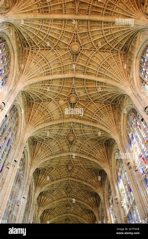 Cambridge Uk August 16 2017 Kings College Chapel Interior In The