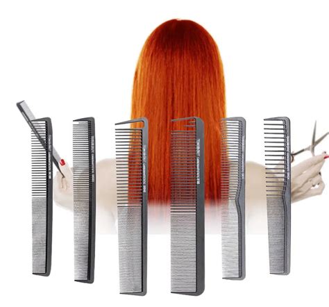 New 10 Style Black Hairdressing Comb Anti Static Hair Cutting Combs
