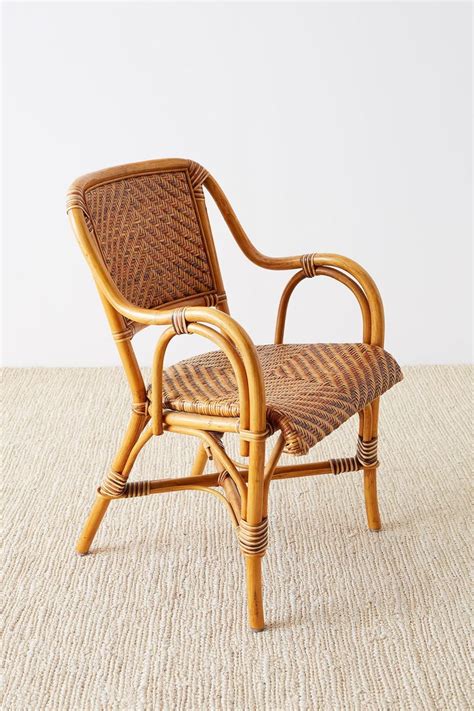 See more ideas about dining chairs, rattan dining chairs, side chairs. Woven French Bistro Style Rattan Dining Chairs at 1stdibs