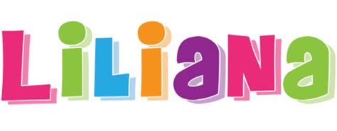 Liliana Logo Name Logo Generator Kiddo I Love Colors Style