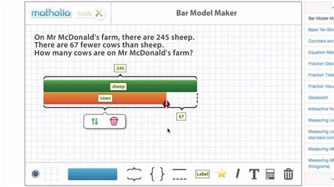 Comparison Bar Model For Subtraction