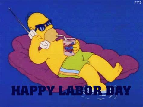 Funny Simpsons Happy Labor Day 