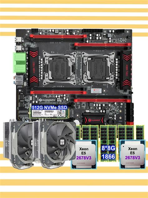 Huananzhi X99 T8d Motherboard With 512g Nvme Ssd Dual Xeon Processor E5