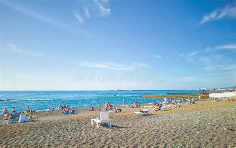 View Of The Beach In The Sochi Russia Editorial Image Image Of