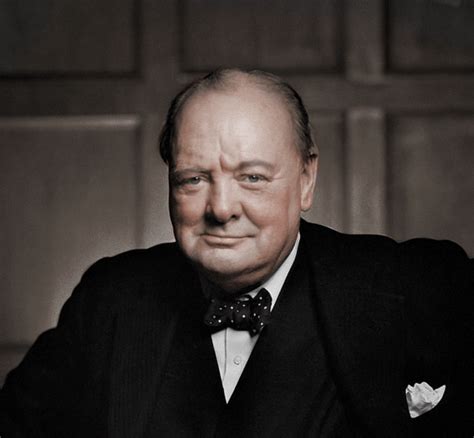 Portrait Of Winston Churchill1941 Rcolorization