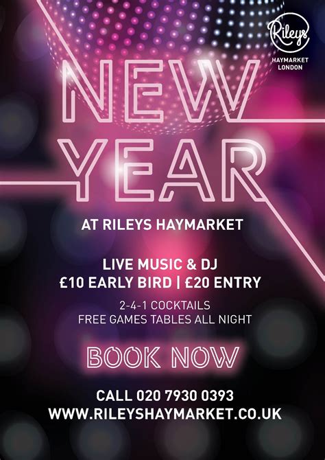 New Years Eve Live Band Dj Free Game Tables West End London Fun