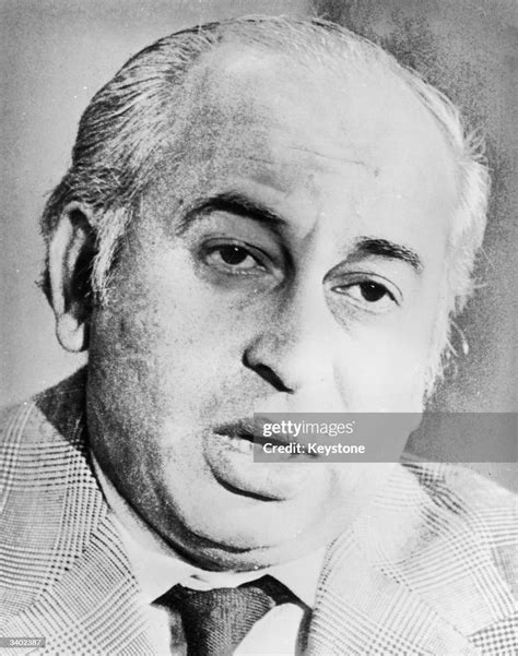 Former President And Prime Minister Of Pakistan Zulfikar Ali Bhutto