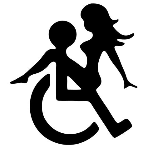 11510cm Wheelchair Sex Funny Decals Stickers Suitable For Cars Bikes