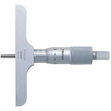 Mitutoyo 128 102 Fixed Rod Depth Micrometer 0 25mm