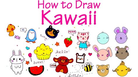 How To Draw Cute Kawaii Characters Youtube